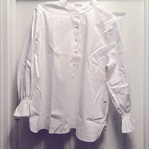 NWT Chico’s White 3/4 Sleeve No Iron Blouse
